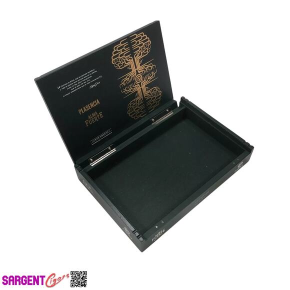 Plasencia Alma Fuerte Robusto Empty Wooden Cigar Box 9.5x6.25x1.5 - Picture 5 of 6